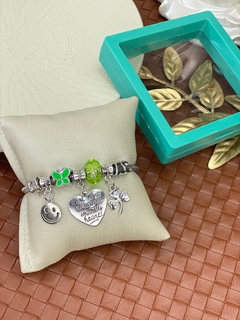 Pulseira pandora com porta joia coração PUDN01 na internet