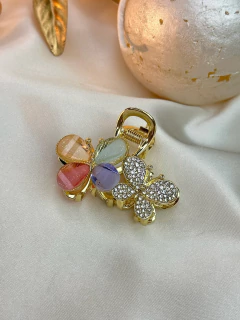 Piranha P dupla borboleta cravejada/vidrilho PIFD10 - loja online