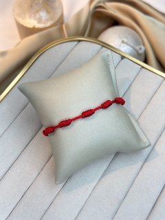 Pulseira 7 nós vermelha PUME01 - Ruchelli Bijoux