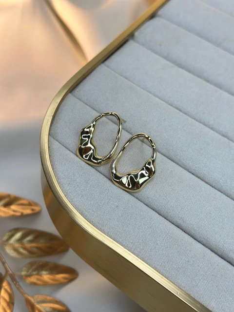 Brinco p oval martelado BRIEZ03 - comprar online