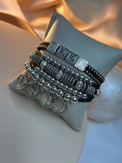 Imagem do Kit de pulseira com moedas courino PUJ01