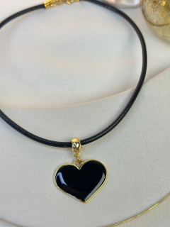 Chocker cordão coração resinado COJ18 na internet