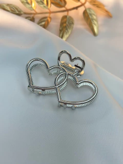 Piranha FERRO m coração duplo PIMU09 - Ruchelli Bijoux