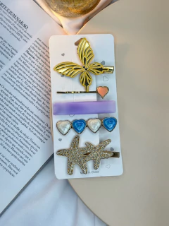 Cartelona 5 peças borboleta resinada CARMU01 na internet