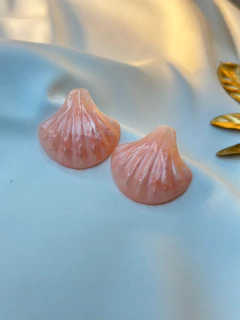 Brinco concha resina BRIJC01 - Ruchelli Bijoux