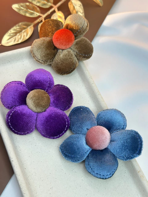 Bico de pato flor veludo G BCPK01 - comprar online