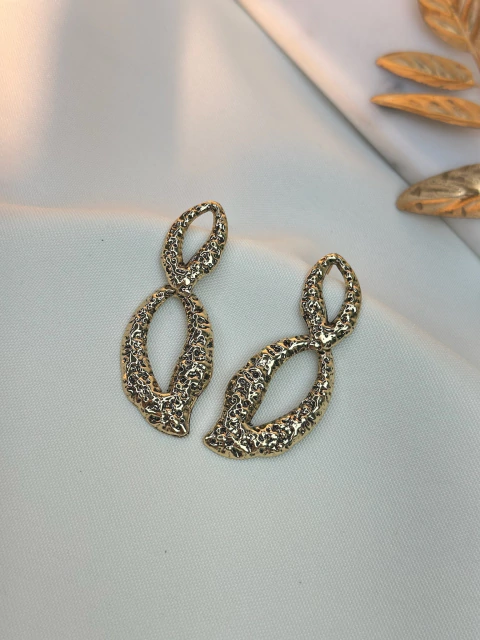 Brinco envelhecido vazado BRIAL03 - comprar online