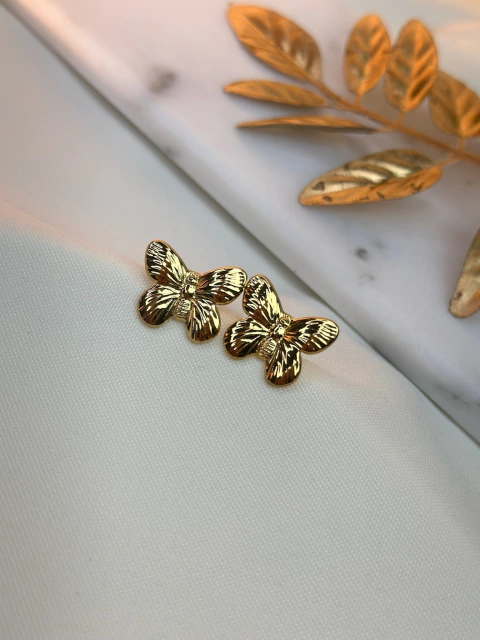 Brinco borboleta aço inox BRILY04 - comprar online