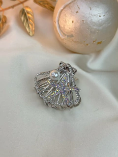 Piranha P concha estrela cravejada PIFD10 - Ruchelli Bijoux