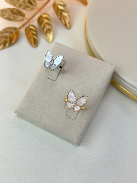 Anel borboleta Jade madrepérola ANLS07 - comprar online