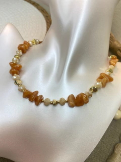 Chocker cascalho misto/cristal ng15 - Ruchelli Bijoux