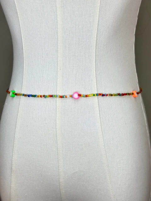 Cinto de miçangas translucidas CINPR01 - comprar online