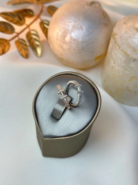 Anel insp hermes cravejado ANSN05 - comprar online