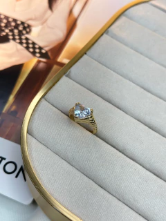 Anel coração cristal ANMN05 - loja online