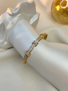 Bracelete cravejado insp tiffany BRAJT10 - Ruchelli Bijoux