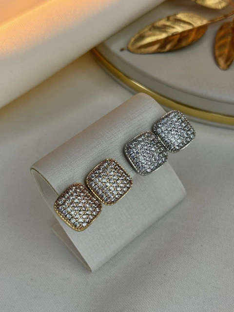 Brinco quadrado PRESSÃO BRIGR10 - comprar online