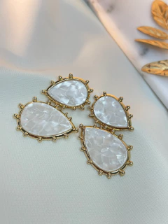 Brinco madrepérola gota BRIJT09 - Ruchelli Bijoux