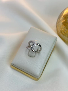 Anel fino interligados ANAE02 - Ruchelli Bijoux