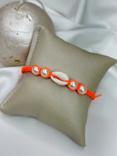 Tornozeleira com buzios e pérola topr01 - loja online