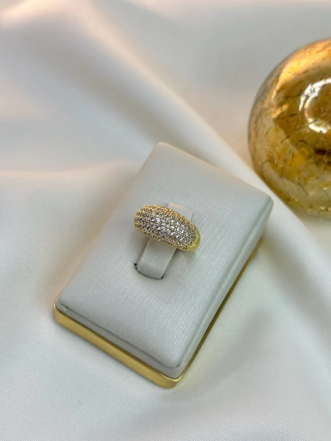 Anel tubo largo cravejado ANAE02 - comprar online