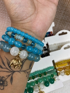 Kit de pulseira elefante PULY01 - Ruchelli Bijoux