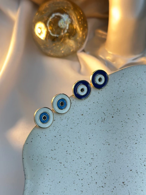 Brinco olho grego resinado cataforético BRIGD01 - comprar online