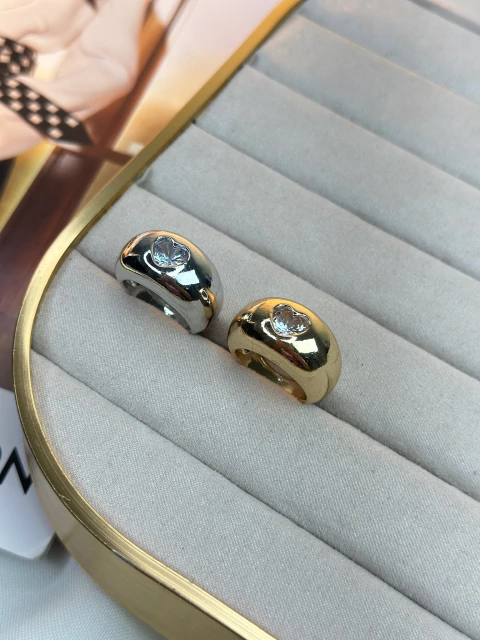 Anel largo/coração ANMN05 - comprar online