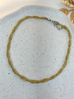 Chocker duplo miçangas trançado COJW07 na internet