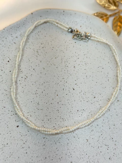 Chocker duplo miçangas trançado COJW07 - Ruchelli Bijoux