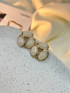 Brinco triplo esfera BRISN04 - Ruchelli Bijoux