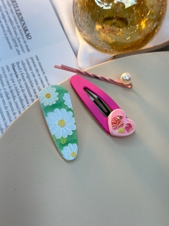 Kit 3 peças oval flores pintadas INFJC01
