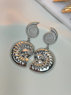 Brinco duplo caracol BRILY04 - Ruchelli Bijoux