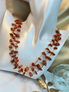 Colar trës fios e cascalhos CONG01 - Ruchelli Bijoux