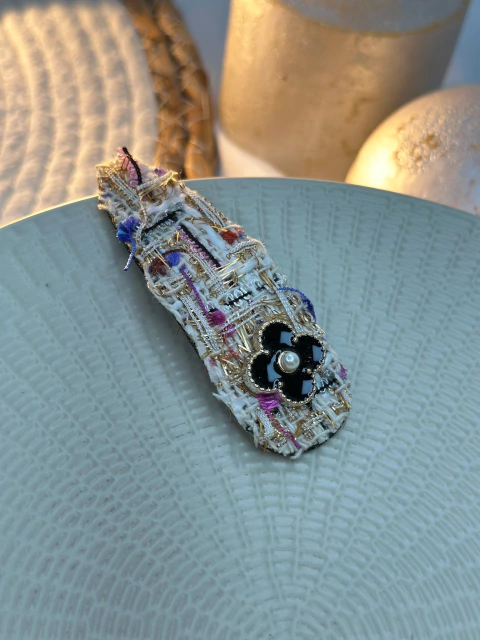 TicTac tecido com flor resinada TICJI01 - comprar online