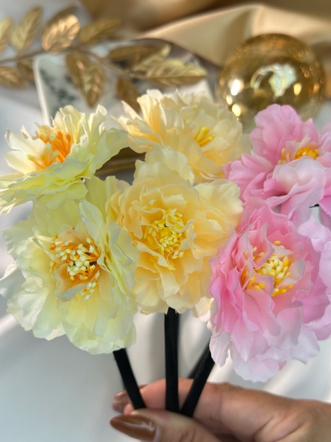Tiara dupla de flores TIAMR01 - comprar online