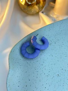 Argola fosca listras BRIRI01 - Ruchelli Bijoux