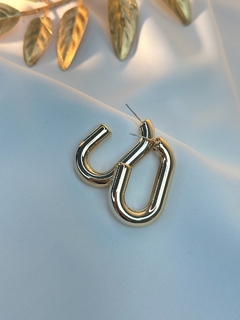 Brinco ABS formato j tubo BRIMU09 - Ruchelli Bijoux