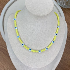 Chocker olhinhos grego amarelo jw22