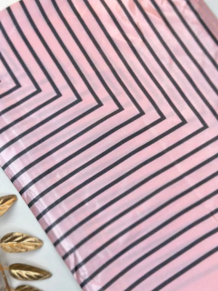 Lenço 90x90 estampa listra LENSN05 - Ruchelli Bijoux