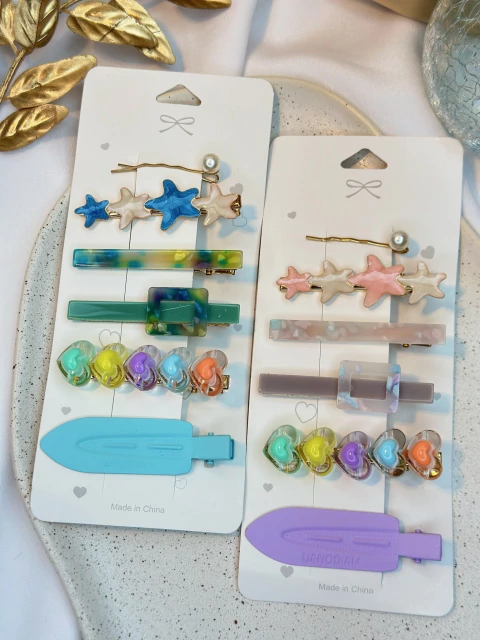 Cartelona 6 peças estrela resinada e marina CAROT01 - comprar online