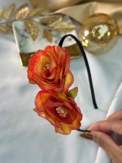 Tiara dupla de rosas TIAMR01 na internet