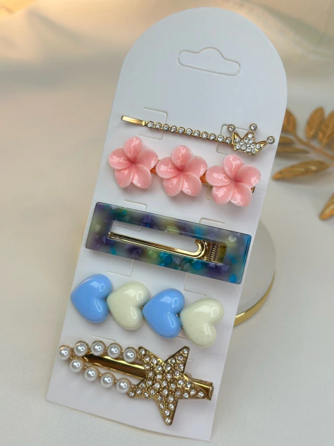 Cartelona 5 peças hibisco coral CARMU01 - comprar online