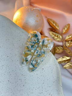 Kit 2 peças oval mesclado BCJC01 - Ruchelli Bijoux