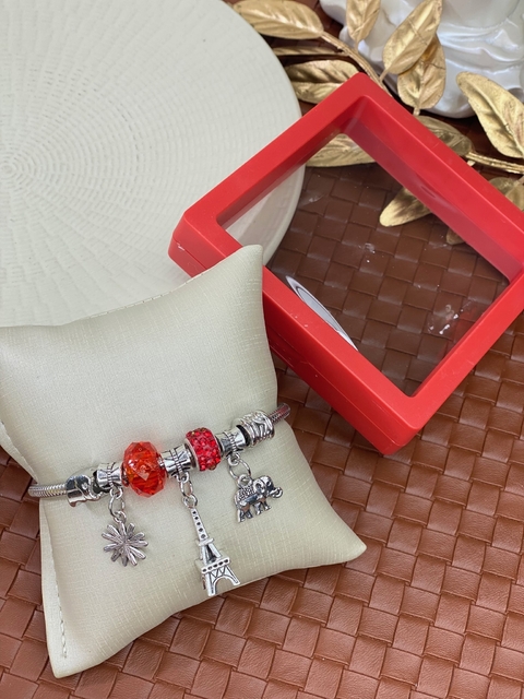 Pulseira pandora com porta joia PUDN01 - comprar online