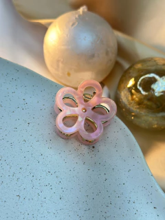 Piranha ferro P flor luxo vazada PIPK01 - Ruchelli Bijoux