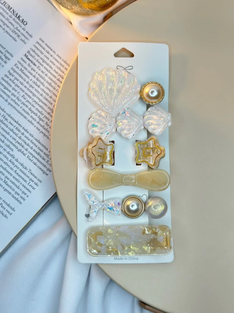 Cartelona 7 peças rabo de sereia dourado CARPK01 - comprar online