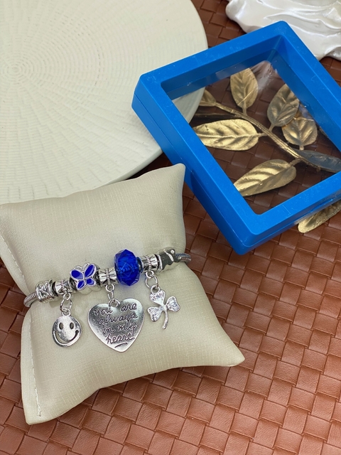 Pulseira pandora com porta joia coração PUDN01 - comprar online