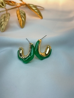 Brinco meia argola II BRIMU09 - Ruchelli Bijoux