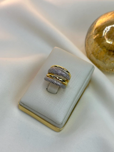 Anel tubos liso/cravejado ANAE02 - comprar online