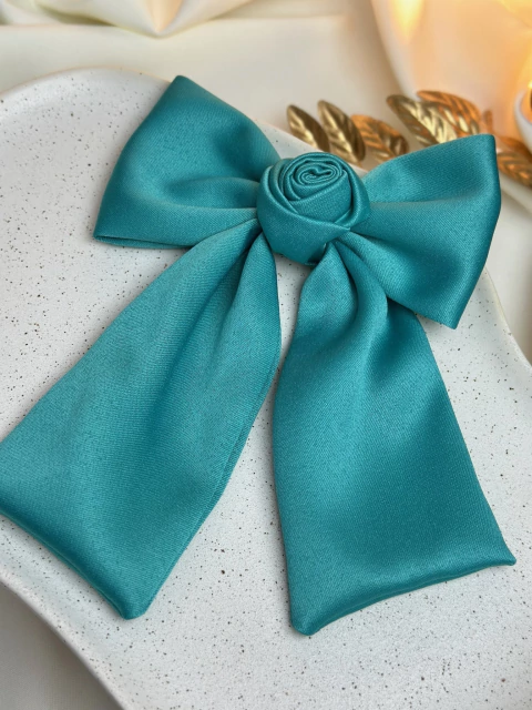 Laço roseta prada TURQUESA bico de pato LAOI03 - comprar online